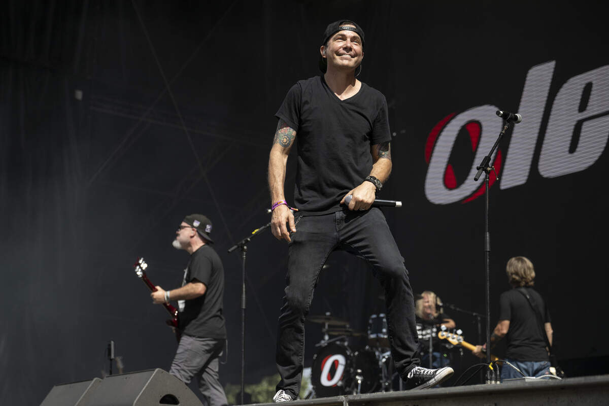 Oleander performs at Aftershock at Discovery Park in Sacramento on Sunday, Oct. 4, 2026.